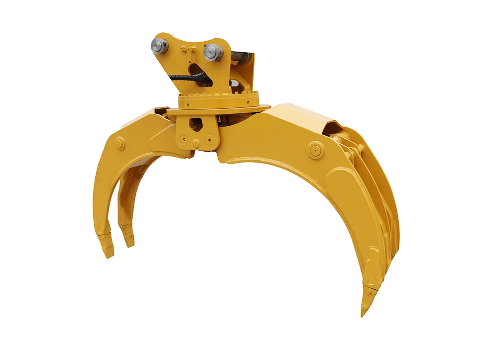 Heavy - Duty Log Grapple for Timber Handling - High - Efficiency Hydraulic Wood Grapple in Action