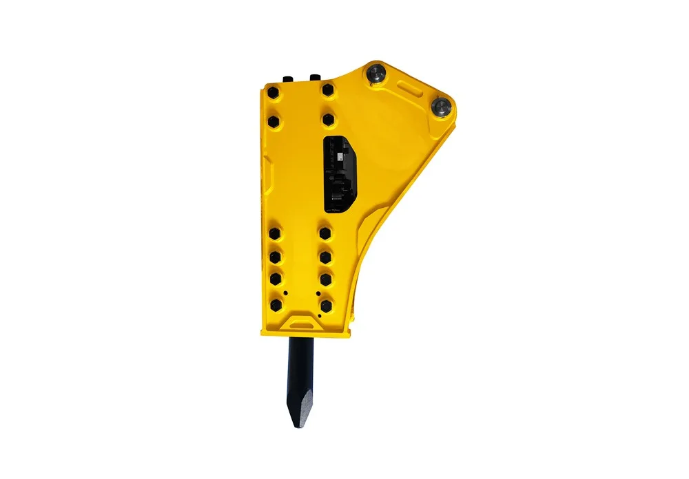 High - Power Hydraulic Breaker for Rock - Breaking - Efficient Concrete - Demolition Tool in Action